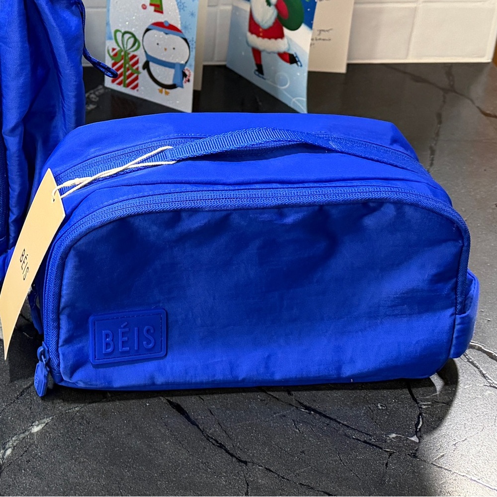 BEIS Cobalt Blue Toiletry Bag